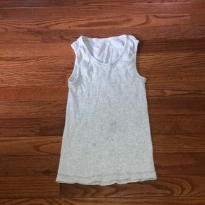 Whiteish Grey Tank Top from Brandy Melville